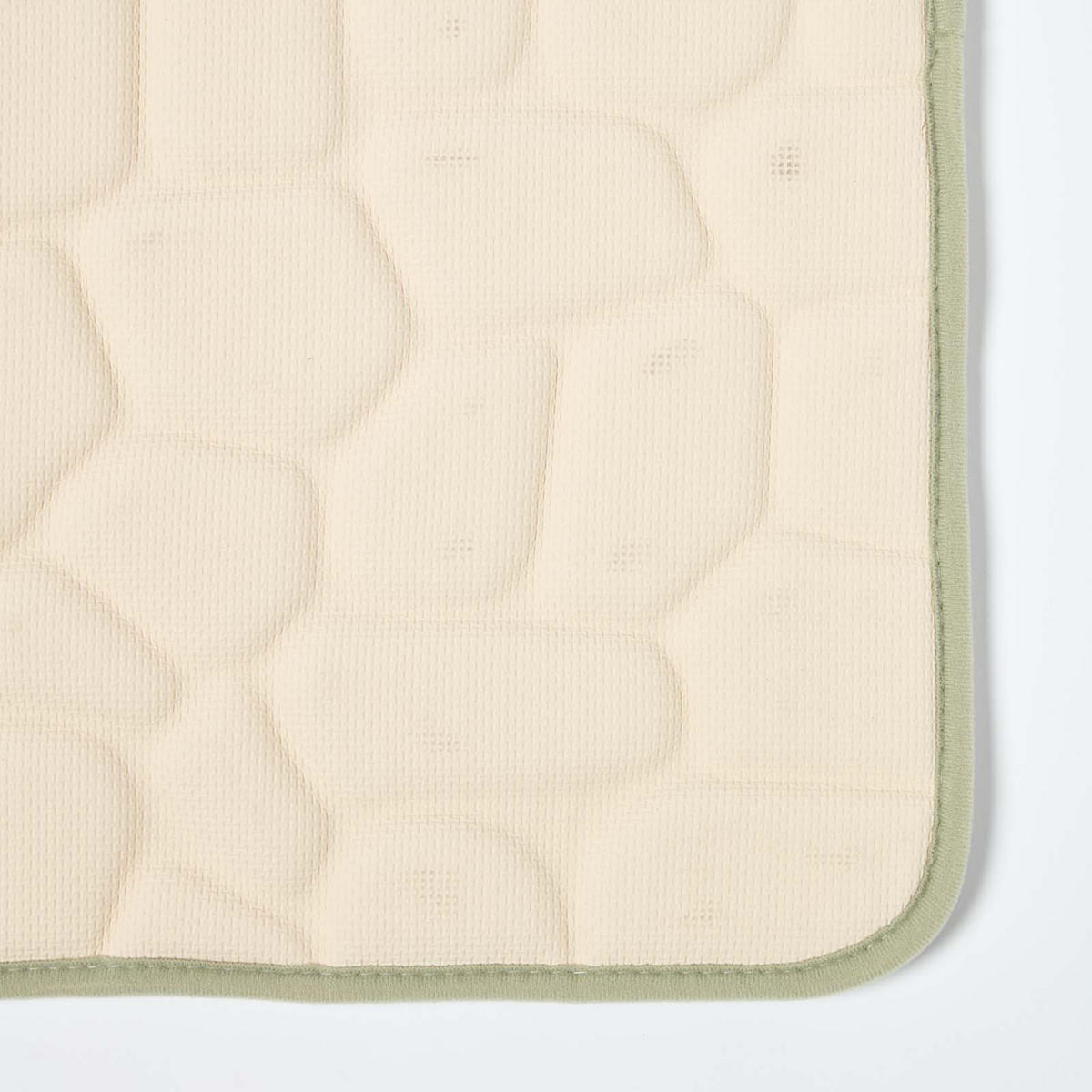 BADEMATTE Memory Foam Kiesel-Design 50/80 cm - Salbeigrün, Textil (50/80cm) - Homescapes