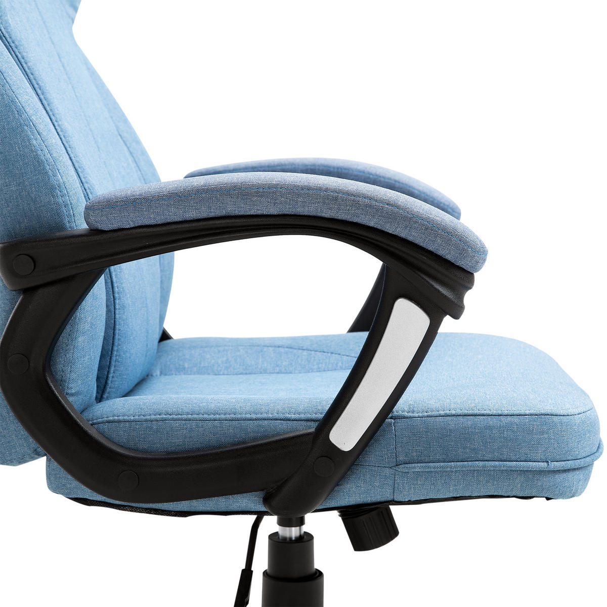 BÜROSTUHL Mölndal Lund Hellblau Schaumstoff 120 cm - Blau, Kunststoff/Textil (75/66/120cm) - Jamb