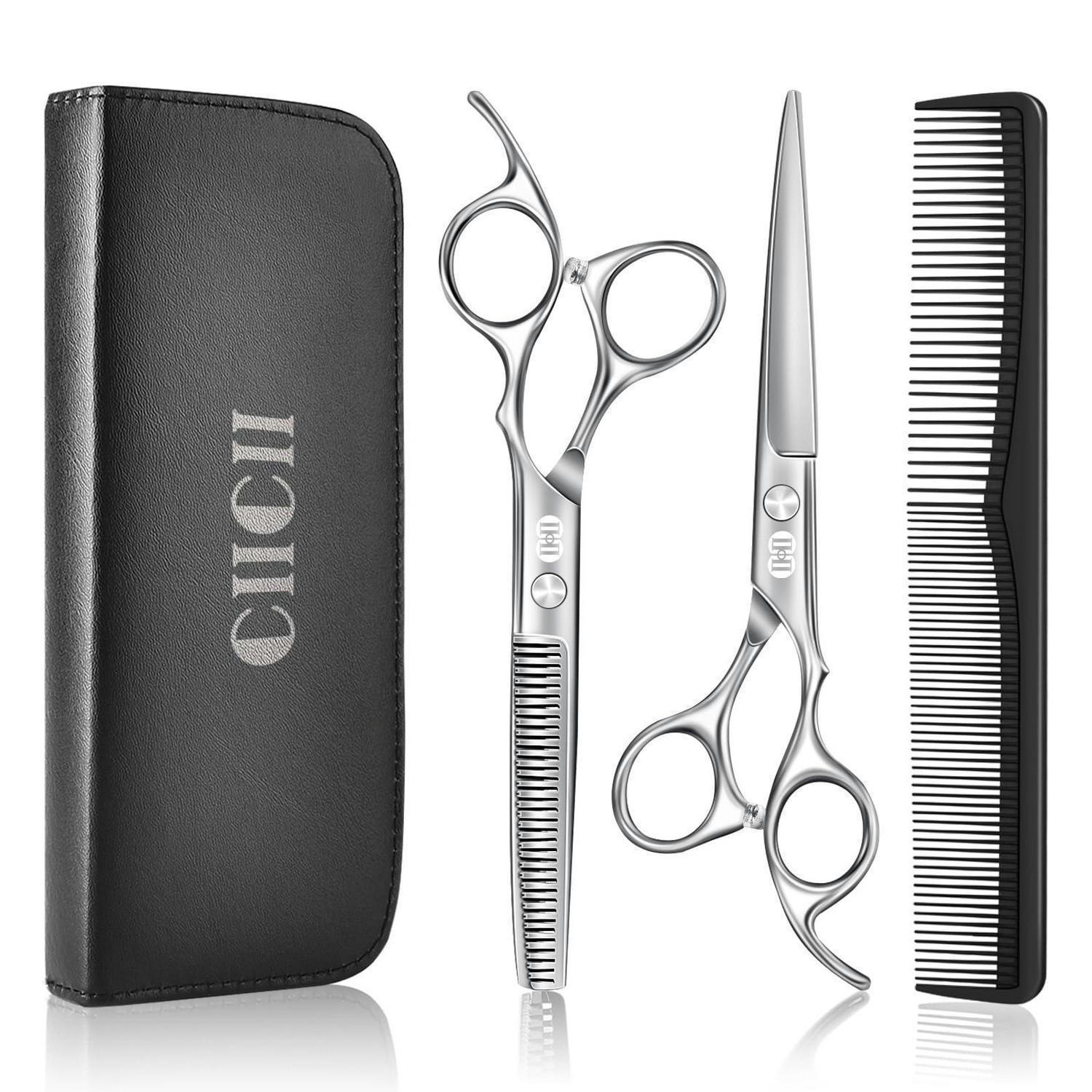 FRISEURSCHEREN Set 8-teilig Silber - Silberfarben, Metall (5.9/1.5/17cm)