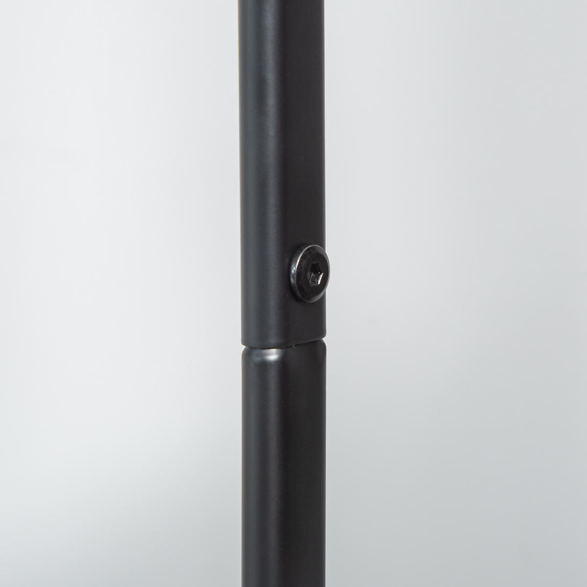STANDGARDEROBE mit Kleiderstange und 2 Schuhablagen, 56,5/31,5/152,5 cm - Schwarz, Metall (56.5/152.5/31.5cm) - BEAOK