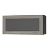 KLAPPHÄNGESCHRANK Kvantum W4BS/80 Beige Matt / Schwarz Matt 80 / 32,5 / 36cm - Beige/Schwarz, Holz/Holzwerkstoff (80/36/32.5cm) - Feldmann-Wohnen