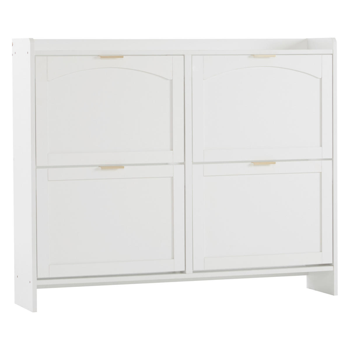 SCHUHSCHRANK Weiß 110/24/90 cm - Weiß, Holzwerkstoff (110/90/24cm) - PANGIVO