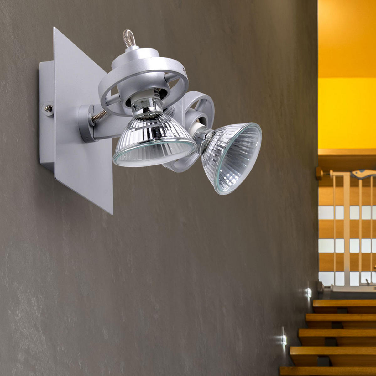 LED WANDLEUCHTE IMOLA Silber Metall - Silberfarben, Metall (12/12/14.5cm) - Brilliant