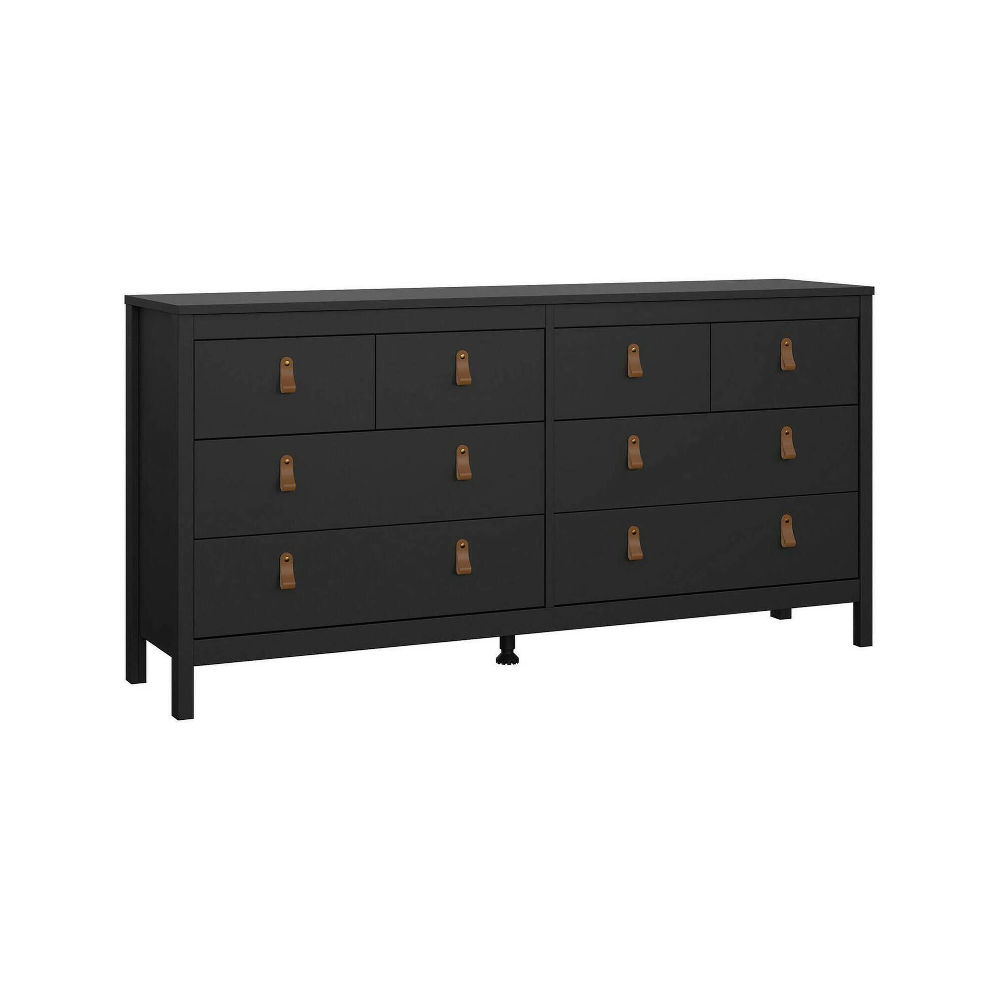 KOMMODE Schwarz 38.4/159.6/79.7 cm - Schwarz, Holzwerkstoff (159.6/79.7/38.4cm) - DMORA