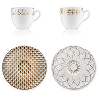 KÜNSTLERTASSE First Gold 2er Set, Porzellan, Gold - Goldfarben, Keramik (0.15L) - Goebel