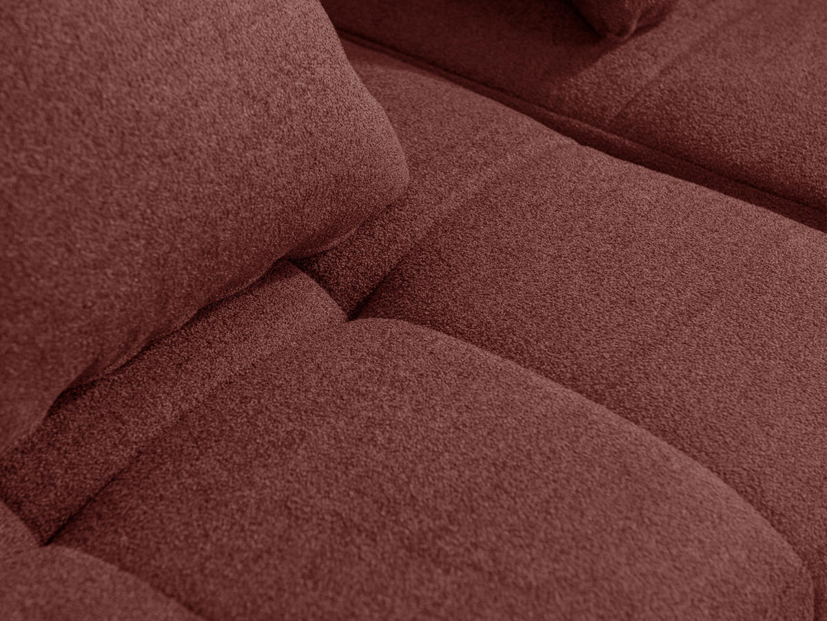 2-SITZER-SOFA Bouclé-Stoff Terrakotta-Rot - Terracotta, Textil (180/73/95cm) - MILYsofa