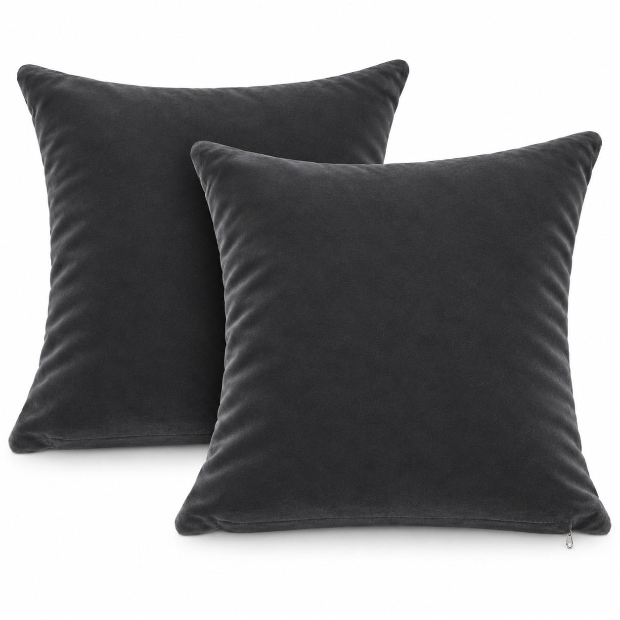 TiborTex Kissenbezug Grau 40x40 cm