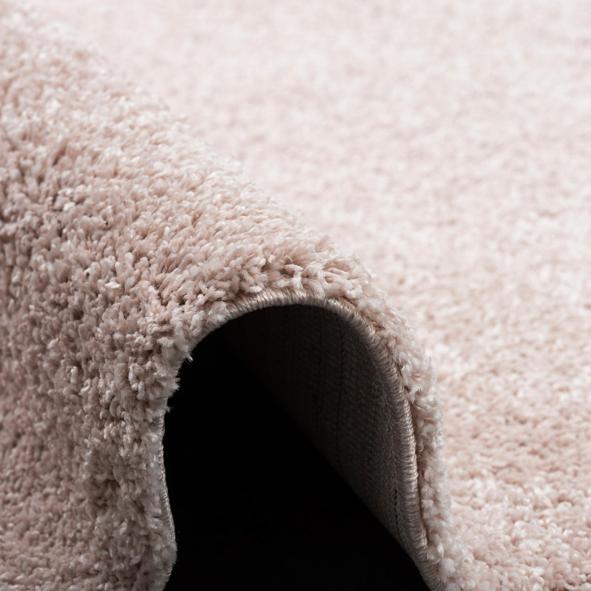 HOCHFLOR LANGFLOR TEPPICH ALOHA RUND - Rosa, Textil (120/120cm) - Pergamon