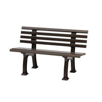 GARTENBANK Antigua 2 Sitzer Braun 74 x 120 x 54 cm Witterungskunststoff & UV Beständiger Kunststoff - Braun, Kunststoff (120/74/54cm) - PROREGAL