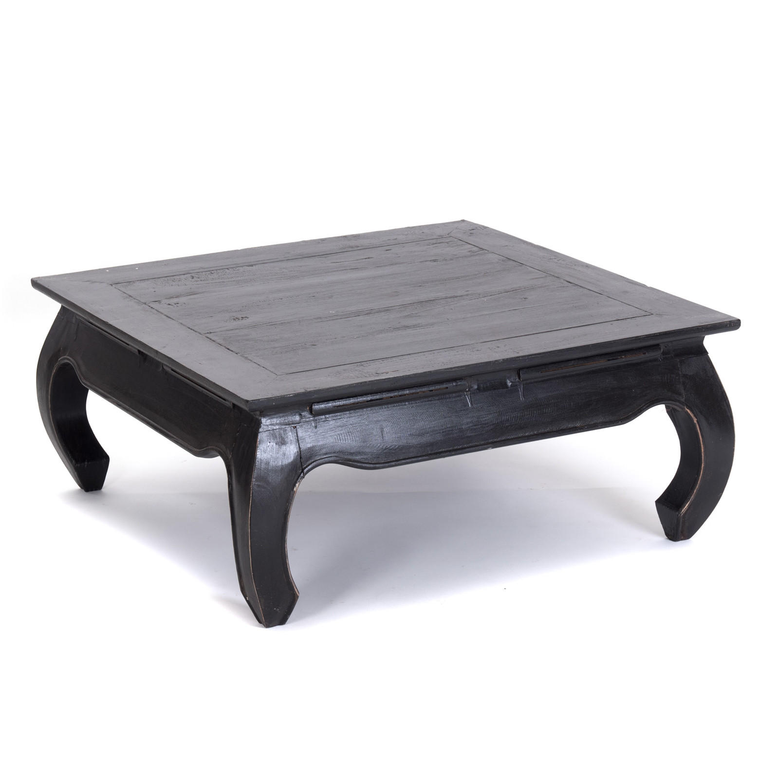 OPIUMTISCH EAST 80 Mahagoni Massivholz 09 voodoo - schwarz - Schwarz, Holz (80/80/36cm) - DESIGN DELIGHTS