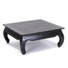 OPIUMTISCH EAST 80 Mahagoni Massivholz 09 voodoo - schwarz - Schwarz, Holz (80/80/36cm) - DESIGN DELIGHTS