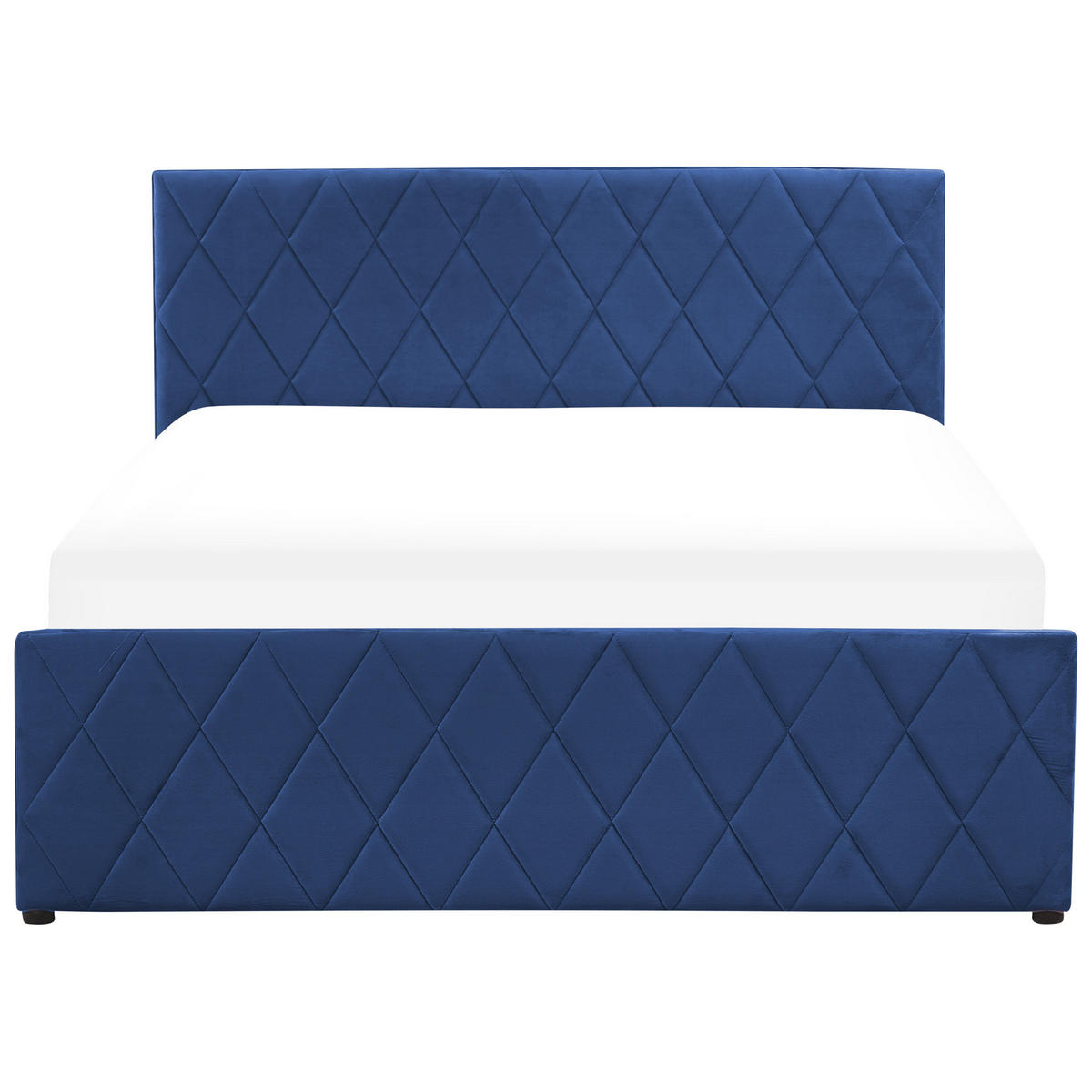 BETT mit Stauraum 140x200 cm Blau Rochefort - Blau, Textil (140/200cm) - Beliani