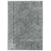 Teppich Polypropylen Dunkelgrau - Dunkelgrau, Kunststoff (120/170cm) - HOMCOM