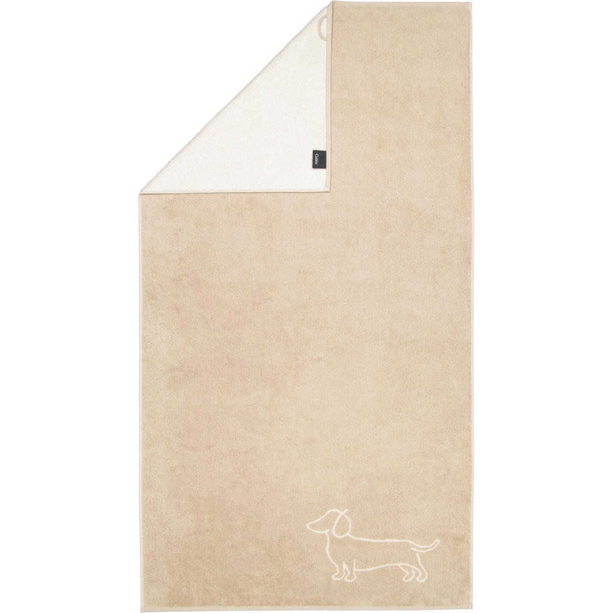 DUSCHTUCH WE LOVE DOGS COMPANION 6248 NATUR-BEIGE - 33 - Beige, Textil (80/150cm) - Cawoe