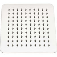 REGENDUSCHE 20 cm Quadratisch Edelstahl mit Anti-Kalk-Düsen - Silberfarben, Metall (20/15/20cm)