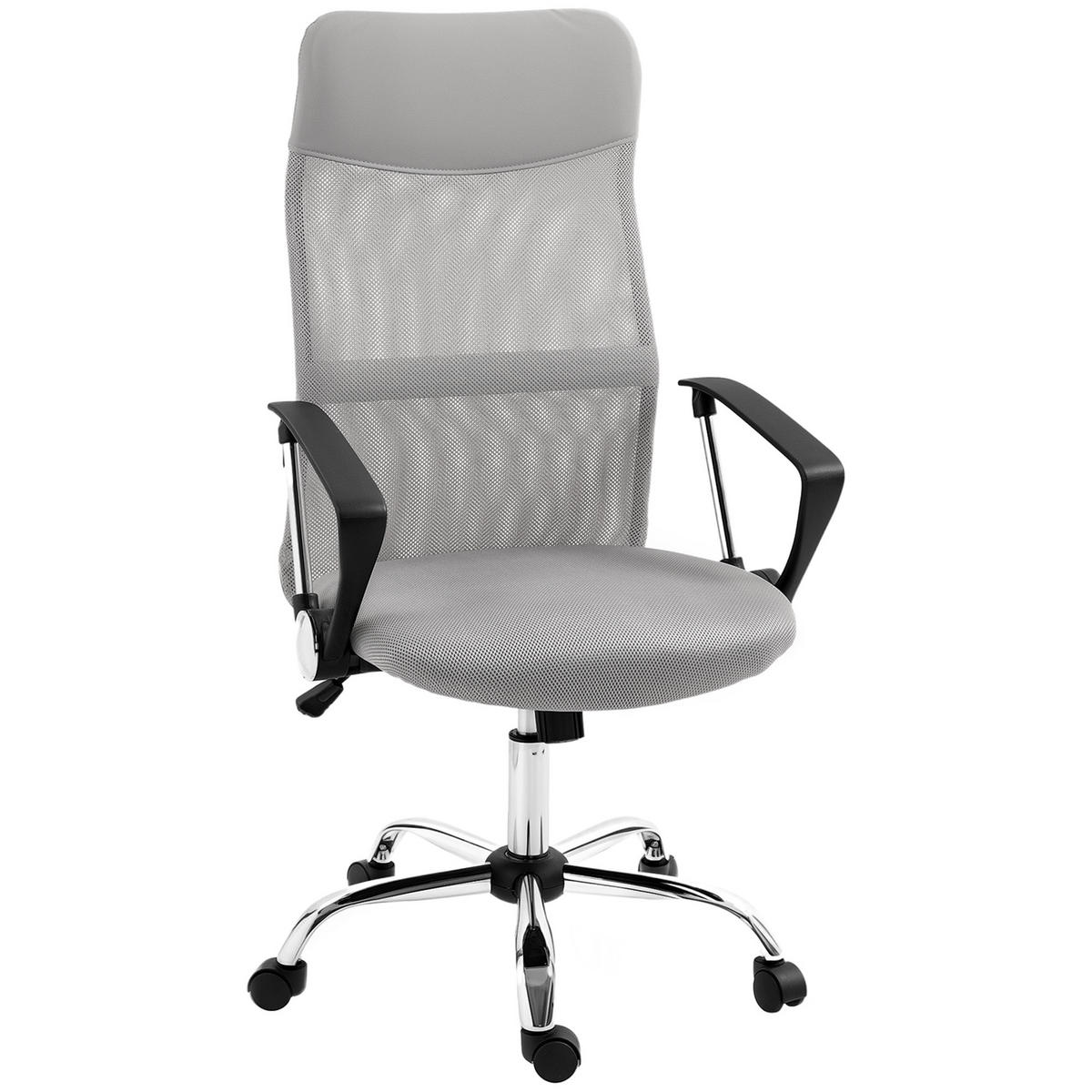 DREHSTUHL DE-11861 mit verstellbarer Lordenstütze & Netzbezug Grau - Grau, Metall (65/119/63cm) - ComfortXL