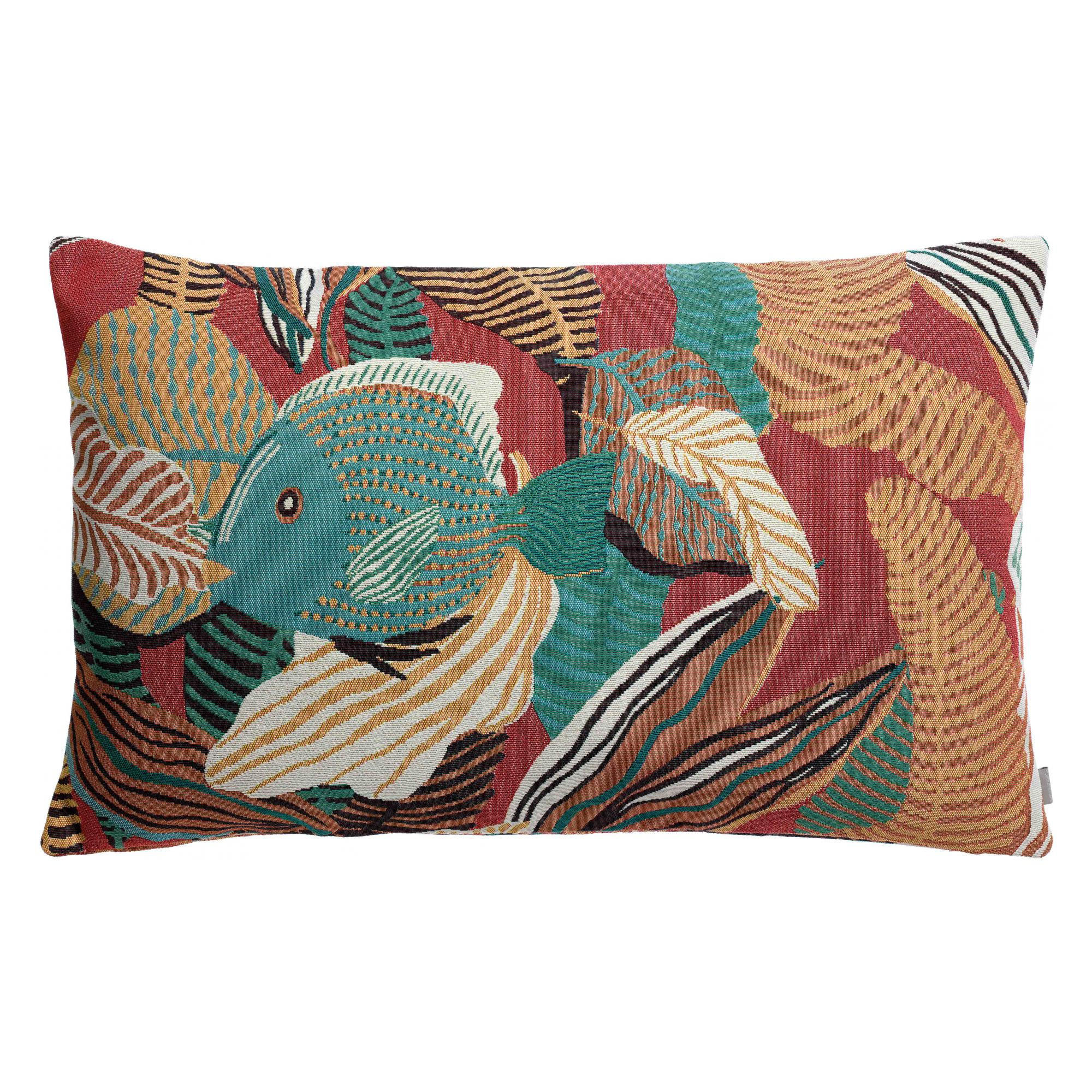 OUTDOOR-KISSEN Dori papaya 40 x 65 cm - Rosa, Textil (40/65cm) - Vivaraise
