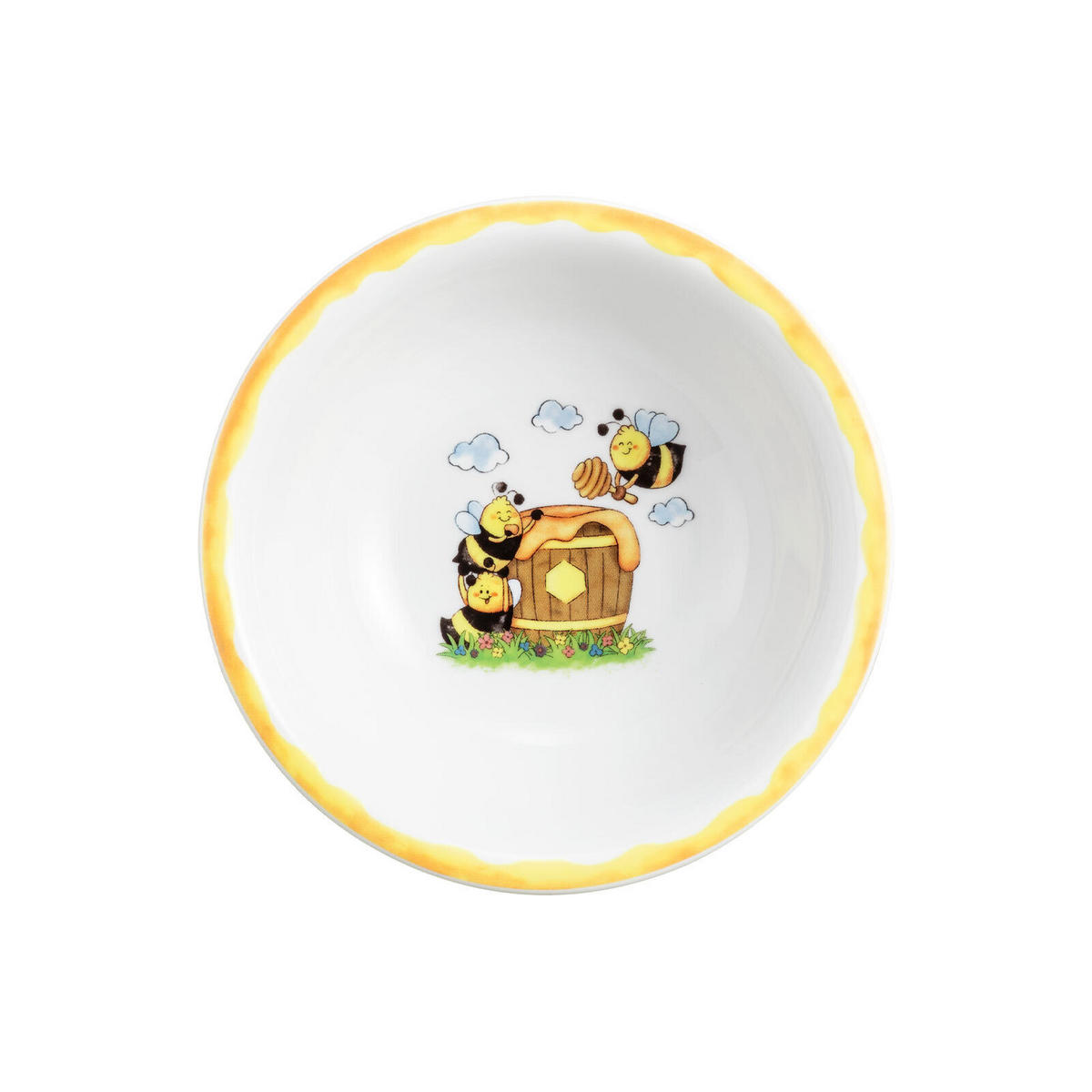 KINDERGESCHIRR SET Compact Fleißige Bienen bunt 3-tlg. - Multicolor, Keramik (21.4/20.5/21.4cm) - Seltmann Weiden