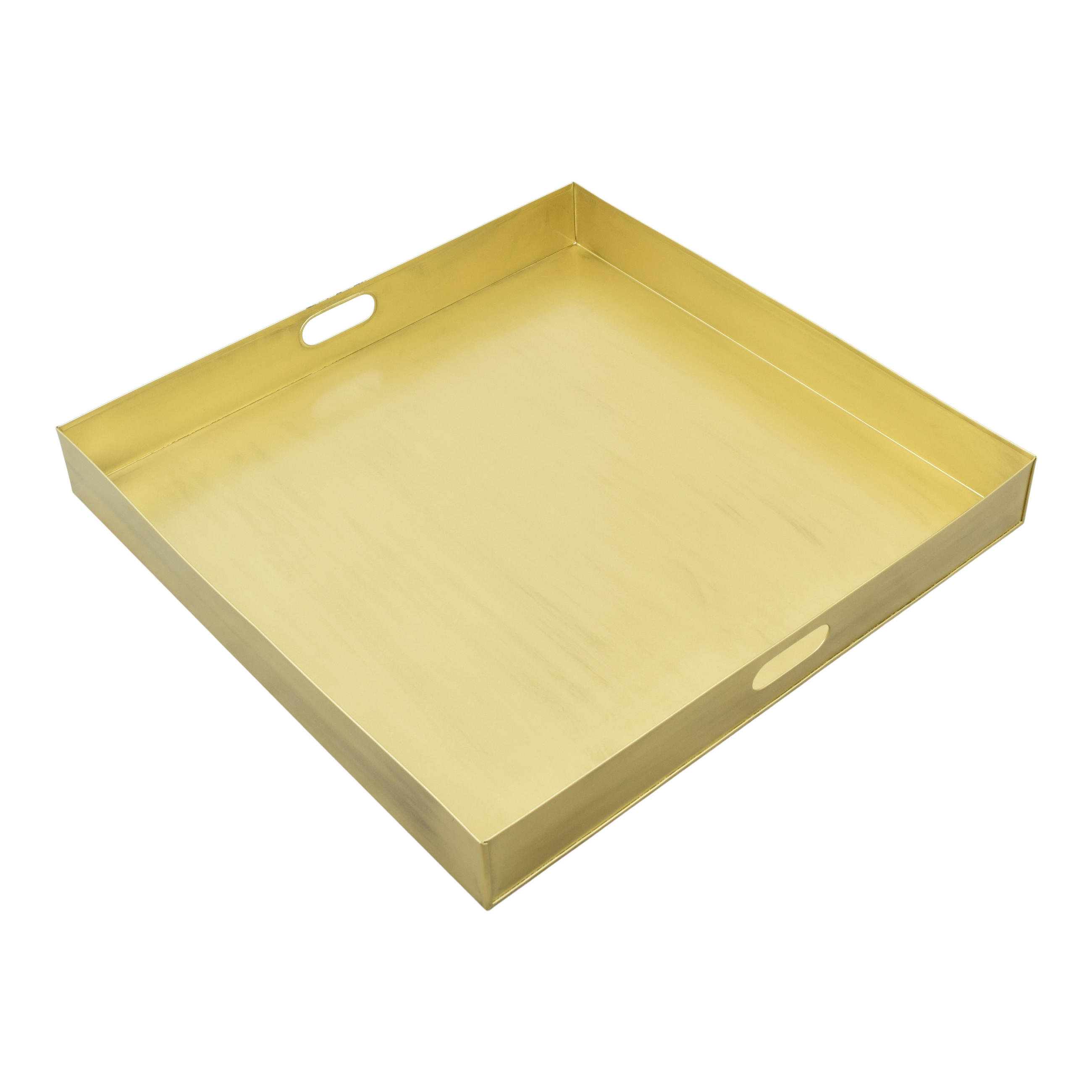 TABLETT Square Gold - Goldfarben, Metall (60/7/60cm) - LOFT42