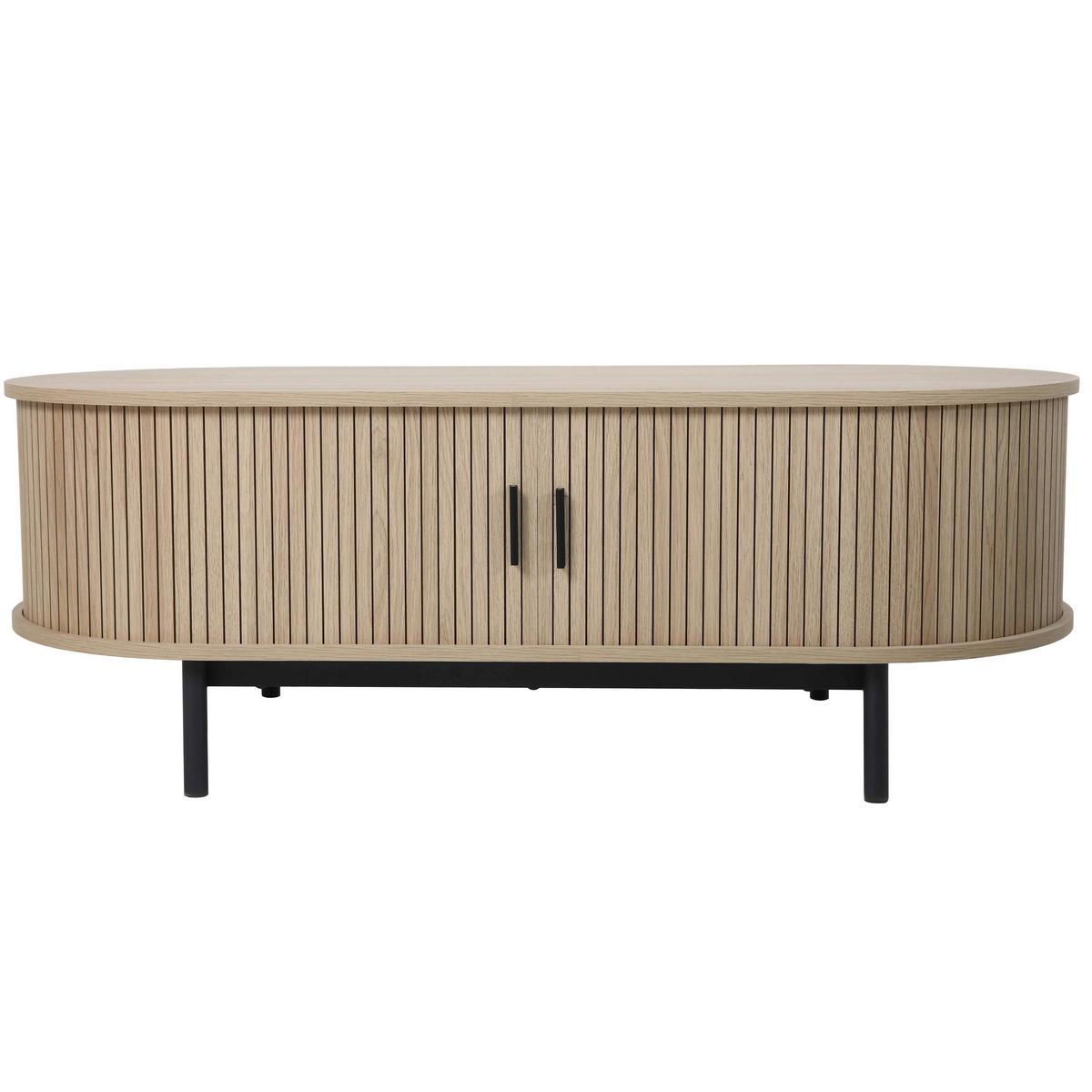 COUCHTISCH, Beigefarbe - Beige, Holz (120/55/42.5cm) - Oviala