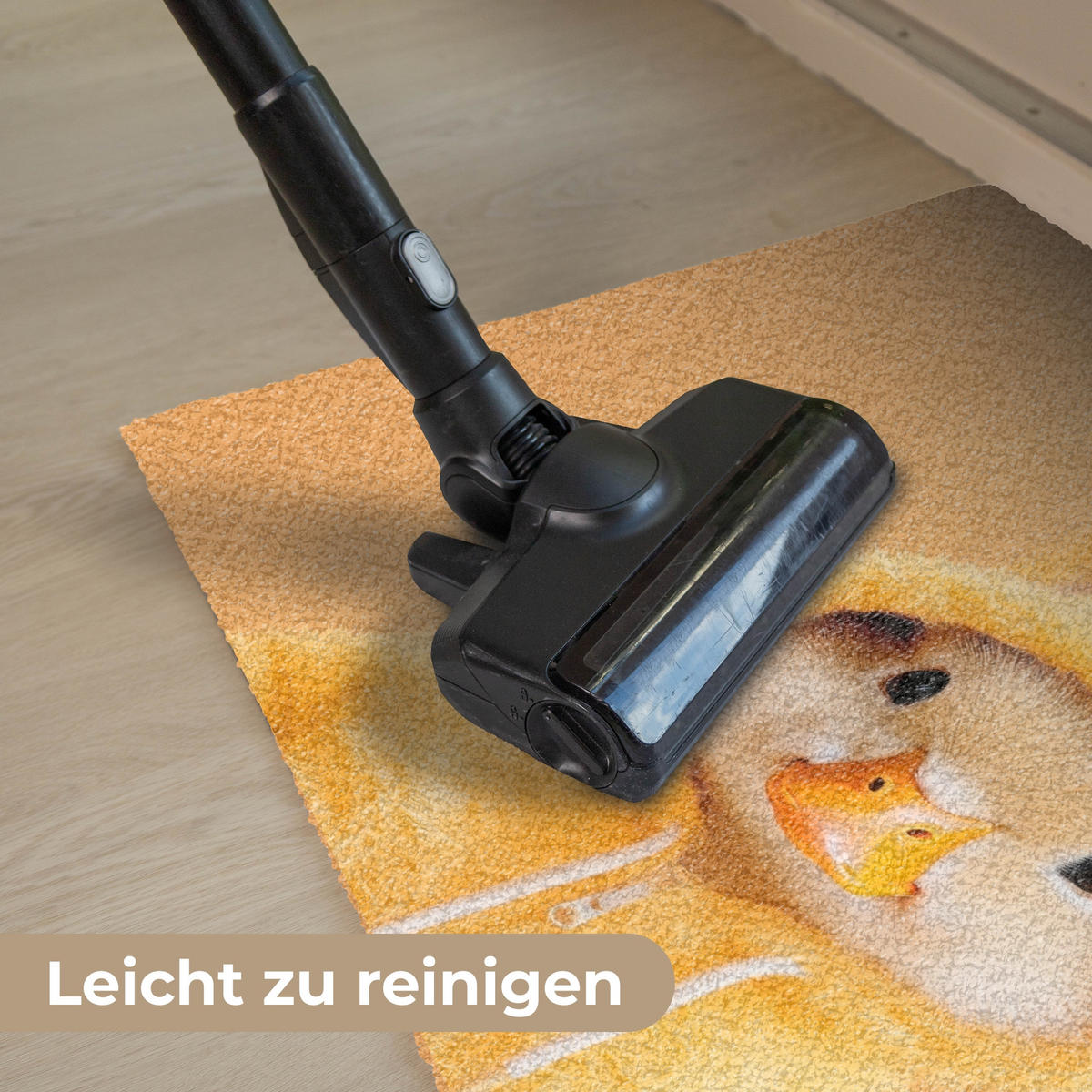 FUSSMATTE Osterhase - Kostüm - Ente 90x60 cm - Gelb, Kunststoff (60/90cm) - MuchoWow