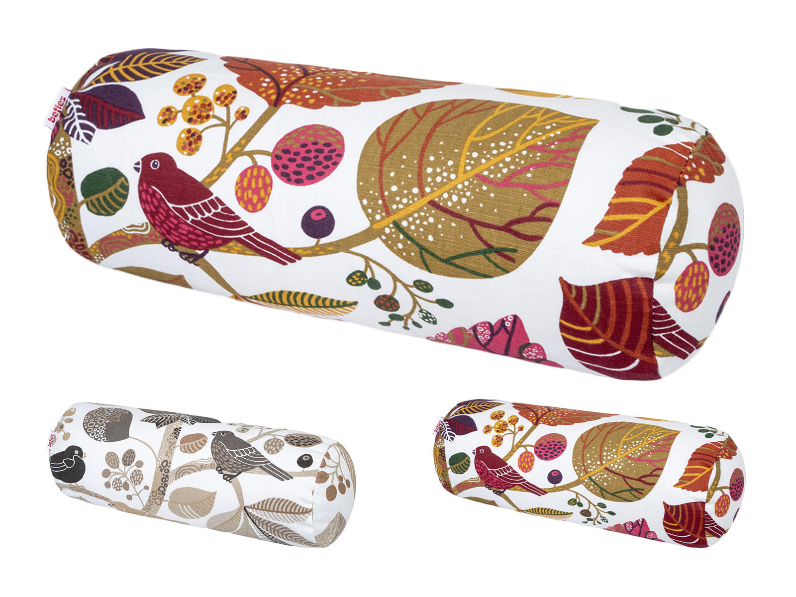 NACKENROLLENHÜLLE Zauberwald elfenbein-bunt Baumwolle 40/15 cm - Ecru/Multicolor, Textil (15/40cm) - beties Heimtextil
