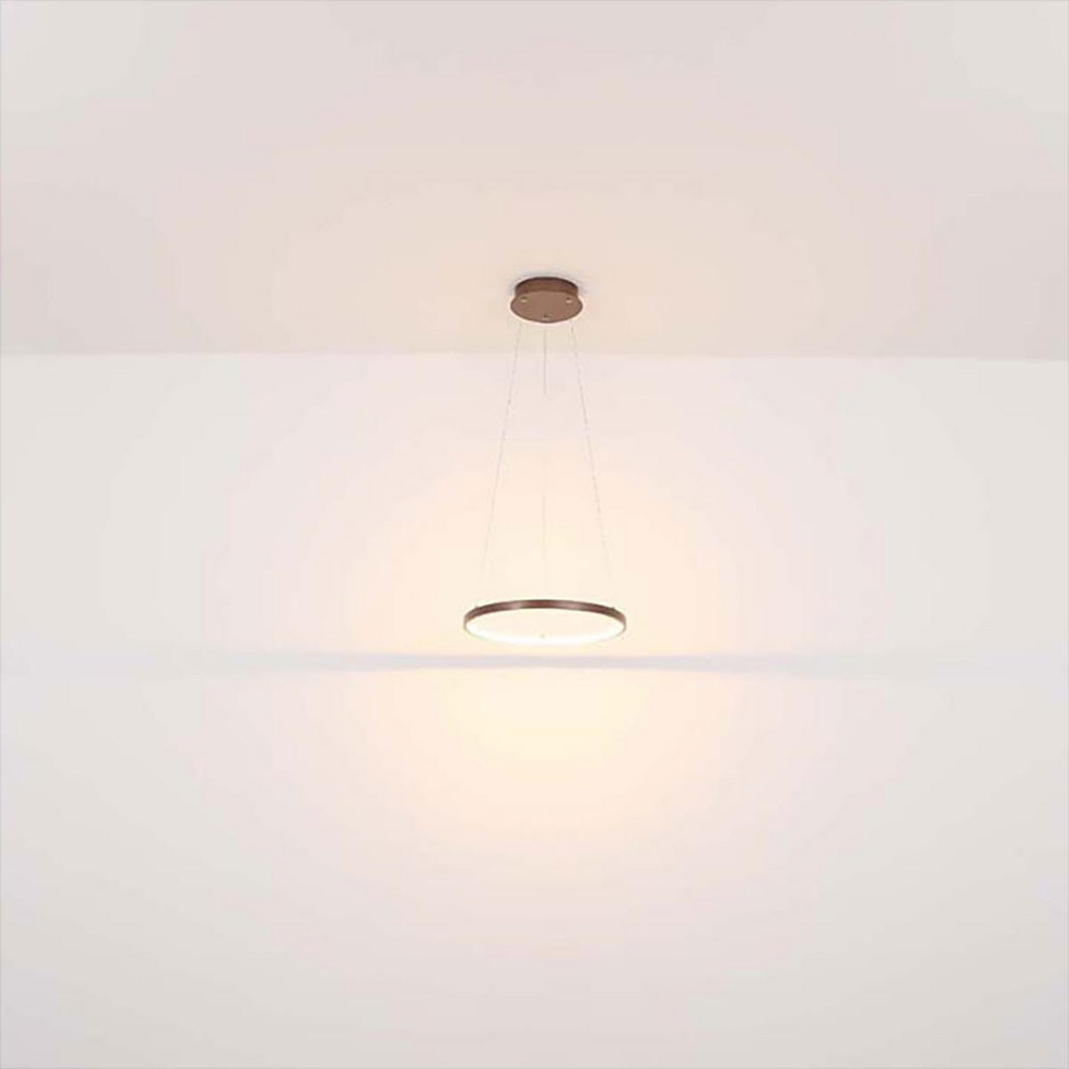 LED HÄNGELEUCHTE Metall Kaffeefarben Opal - Braun, Metall (38.5/38.5/120cm) - Globo Lighting