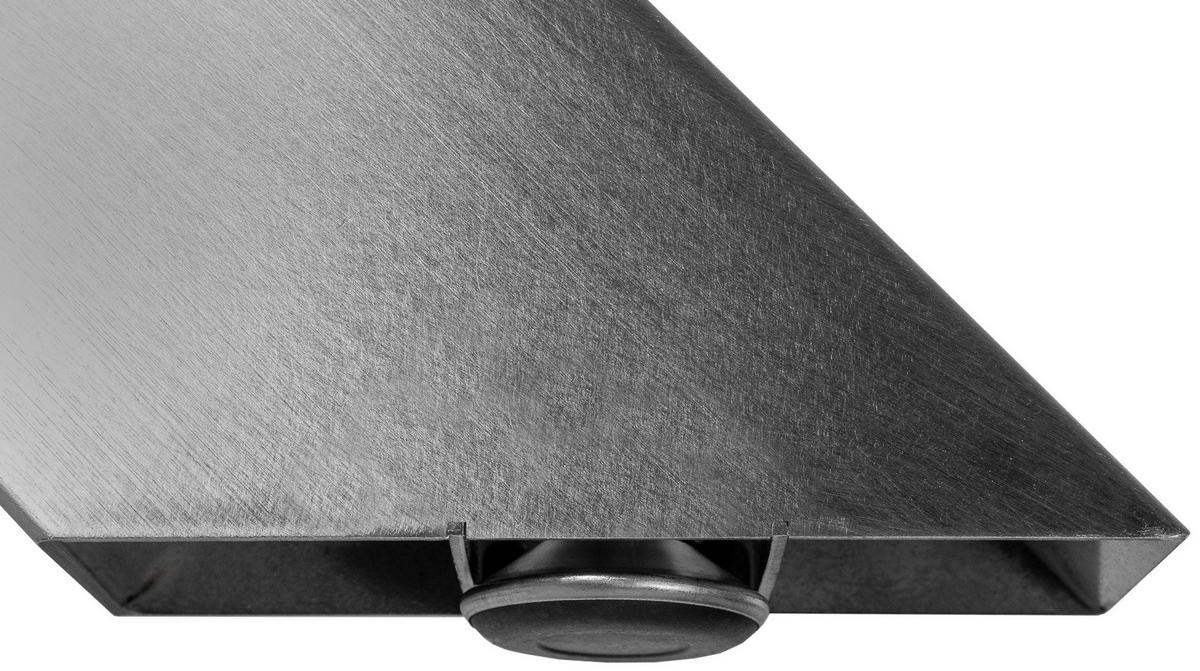 TISCHBEIN eckig 85/85/71 cm Edelstahl Edelstahl - Edelstahlfarben, Metall (85/71/85cm) - CLP