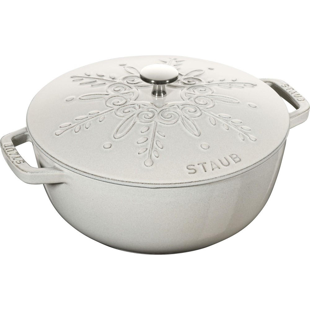 TOPF Weiß 30.8/24/13 cm 405065480 - Weiß, Metall (24cm) - Staub