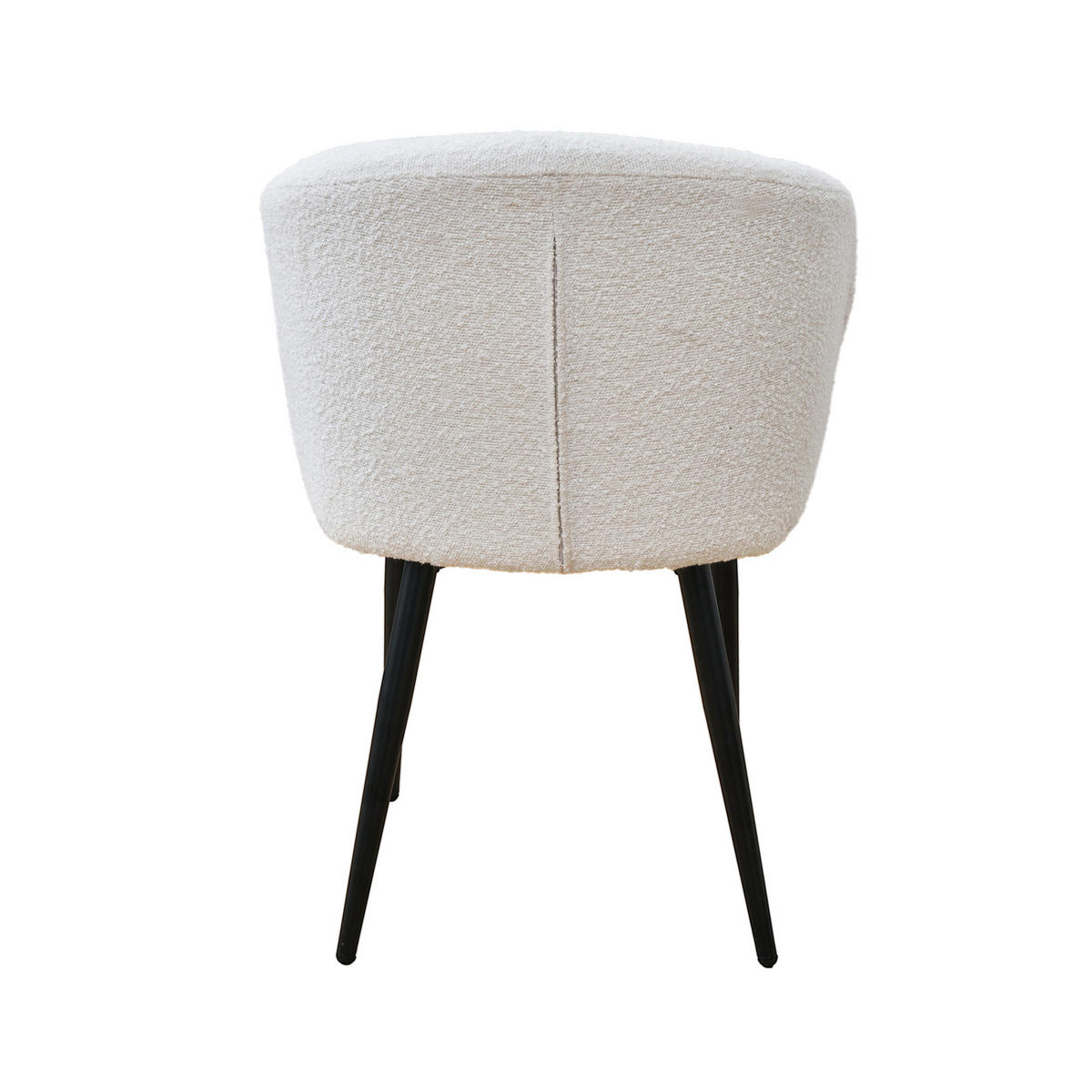 ESSZIMMERSTÜHLE AUDREY (2er Set) - Schwarz/Weiß, Textil/Metall (57/77/56cm) - SVITA