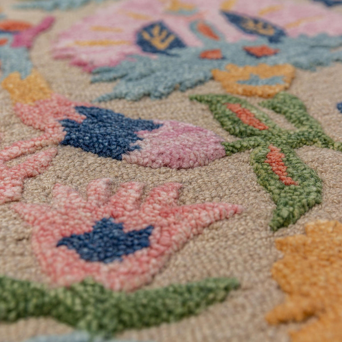 TEPPICH aus Wolle HEDDA in Bunt, floral, 200 x 300 cm - Multicolor, Textil (300/200cm) - KADIMA DESIGN