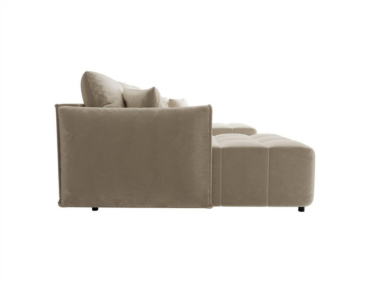 WOHNLANDSCHAFT Treviso - Creme, Holzwerkstoff/Textil (342/88/185cm) - Fun Möbel