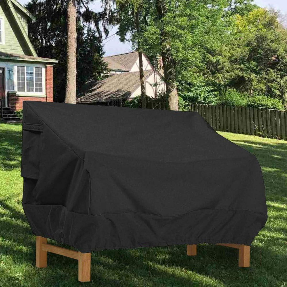 GARTENBANK Schutzhülle 224 x 83 x 84 cm Oxford Schwarz - Schwarz, Textil (83/84/224cm)