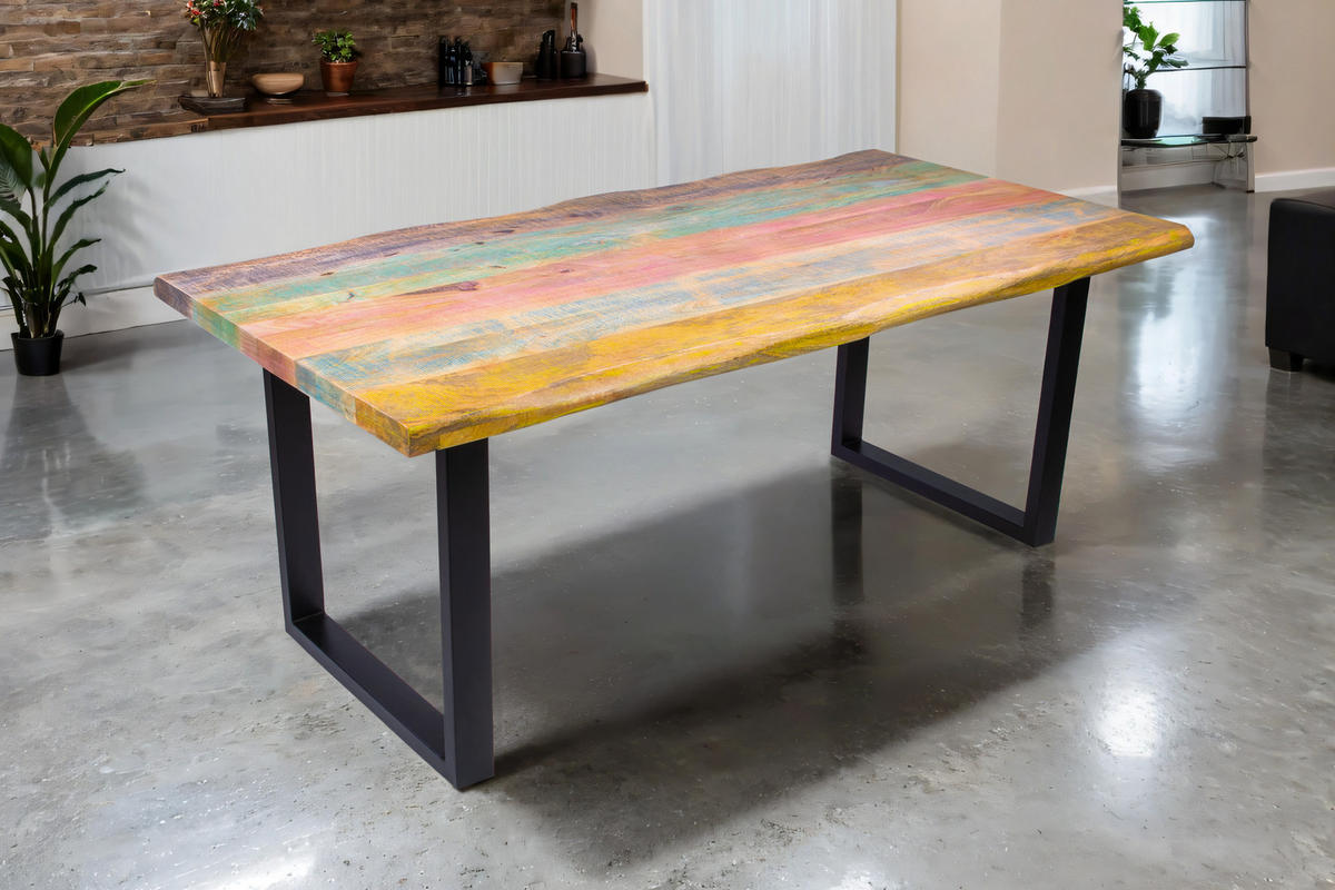 ESSTISCH LIBRO - Multicolor, Holz (85/160/77cm) - SAM