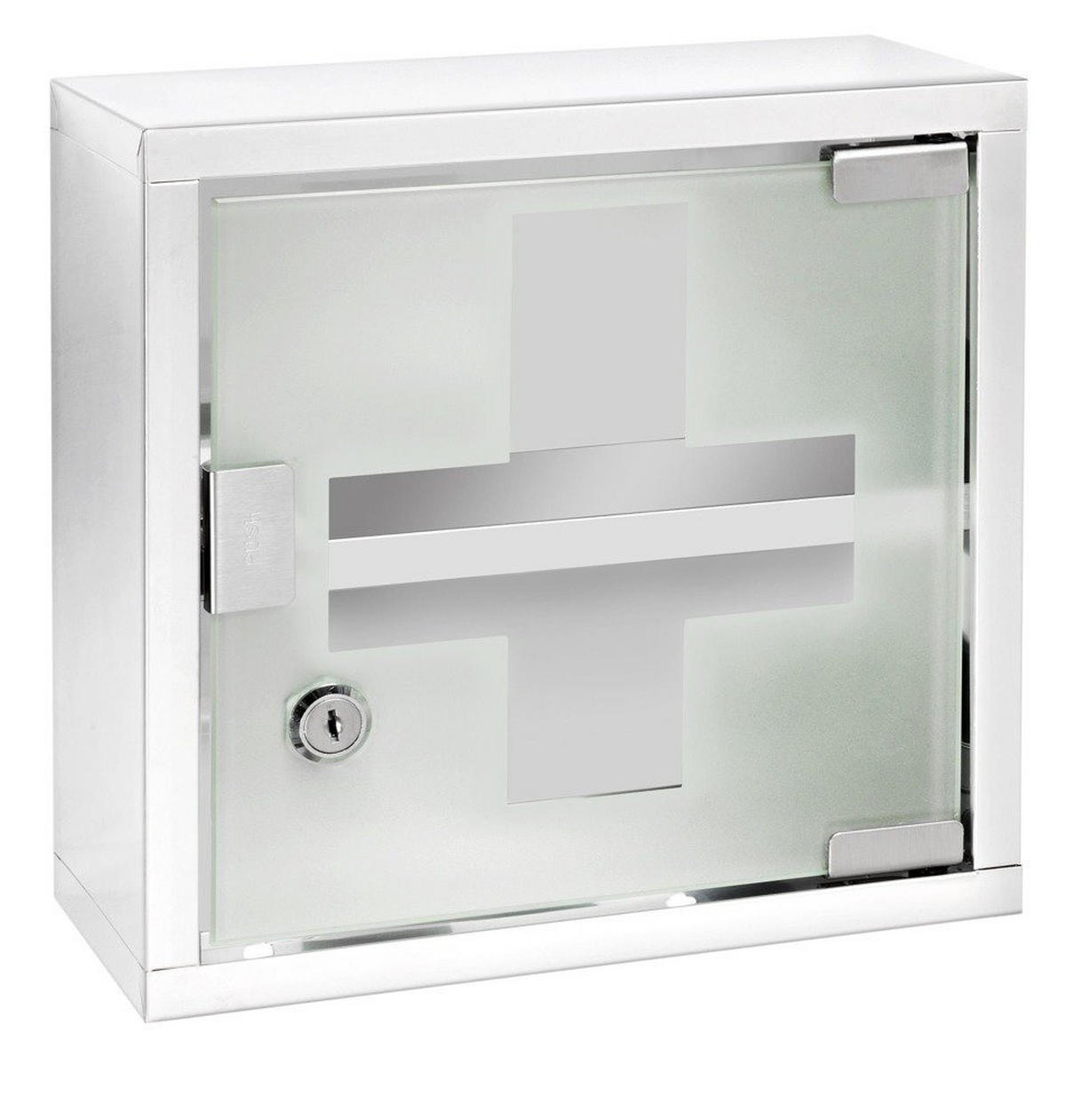 ERSTE-HILFE-SET 25/12/25 cm - Weiß, Metall (25/25/12cm)