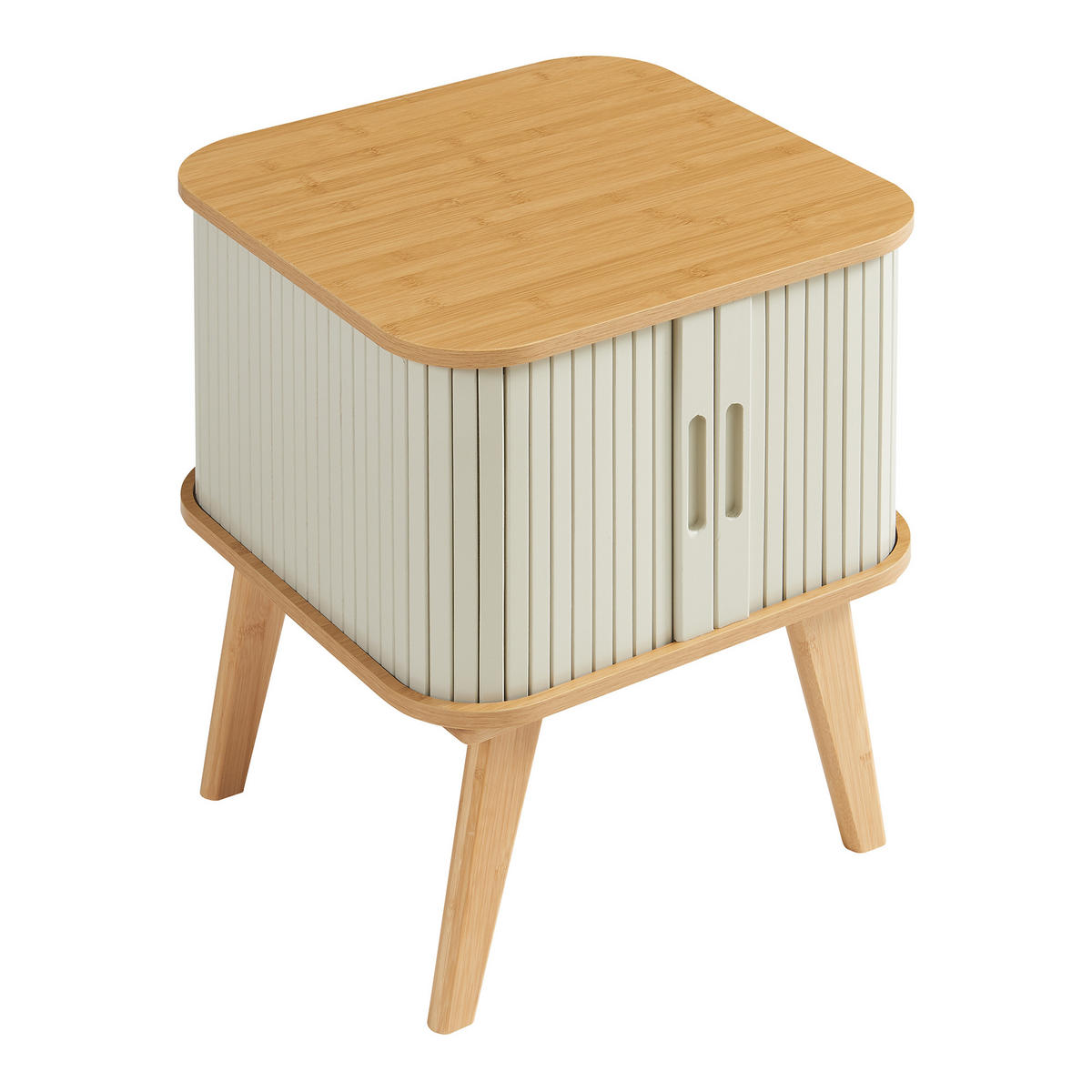 BEISTELLTISCH Tysvær - Creme, Holz/Holzwerkstoff (45/45/58.5cm) - [en.casa]