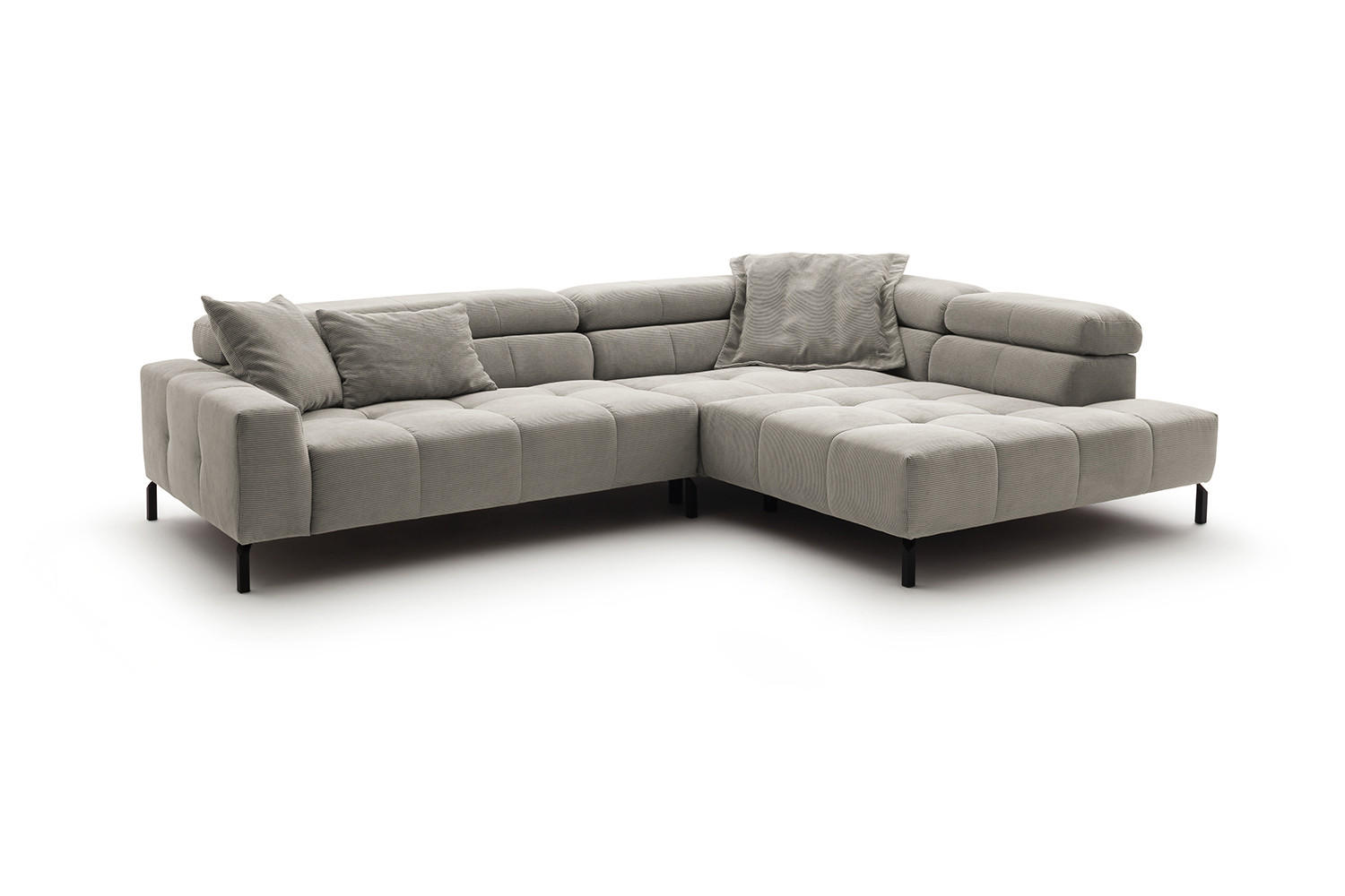Kawola Ecksofa Silber 311x219 cm