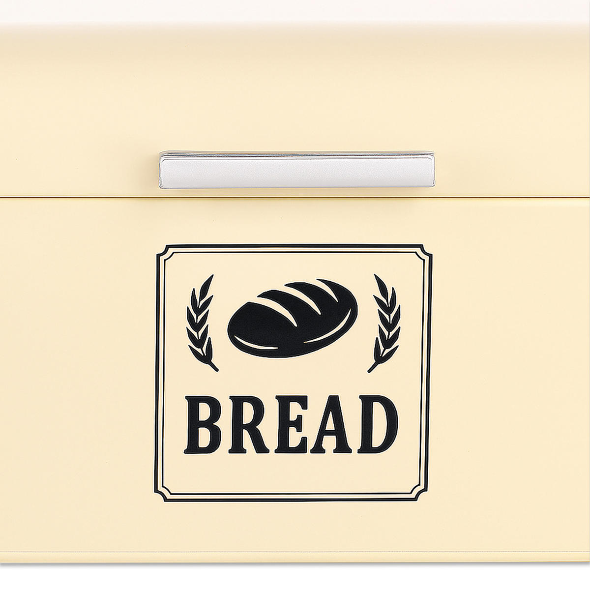 BROTKASTEN - Beige, Metall (30/16.5/19cm) - Relaxdays