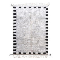 BERBERTEPPICH grafisch Wolle 218x 322 cm - Weiß, Naturmaterialien (218/322cm) - AFK Living