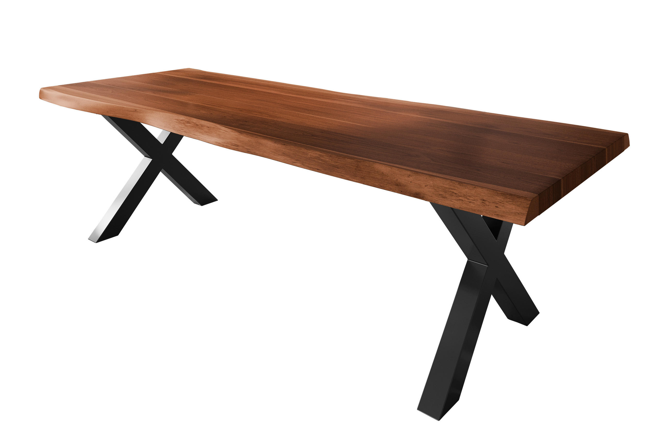 ESSTISCH TITAN - Schwarz/Braun, Holz (110/280/79cm) - SAM