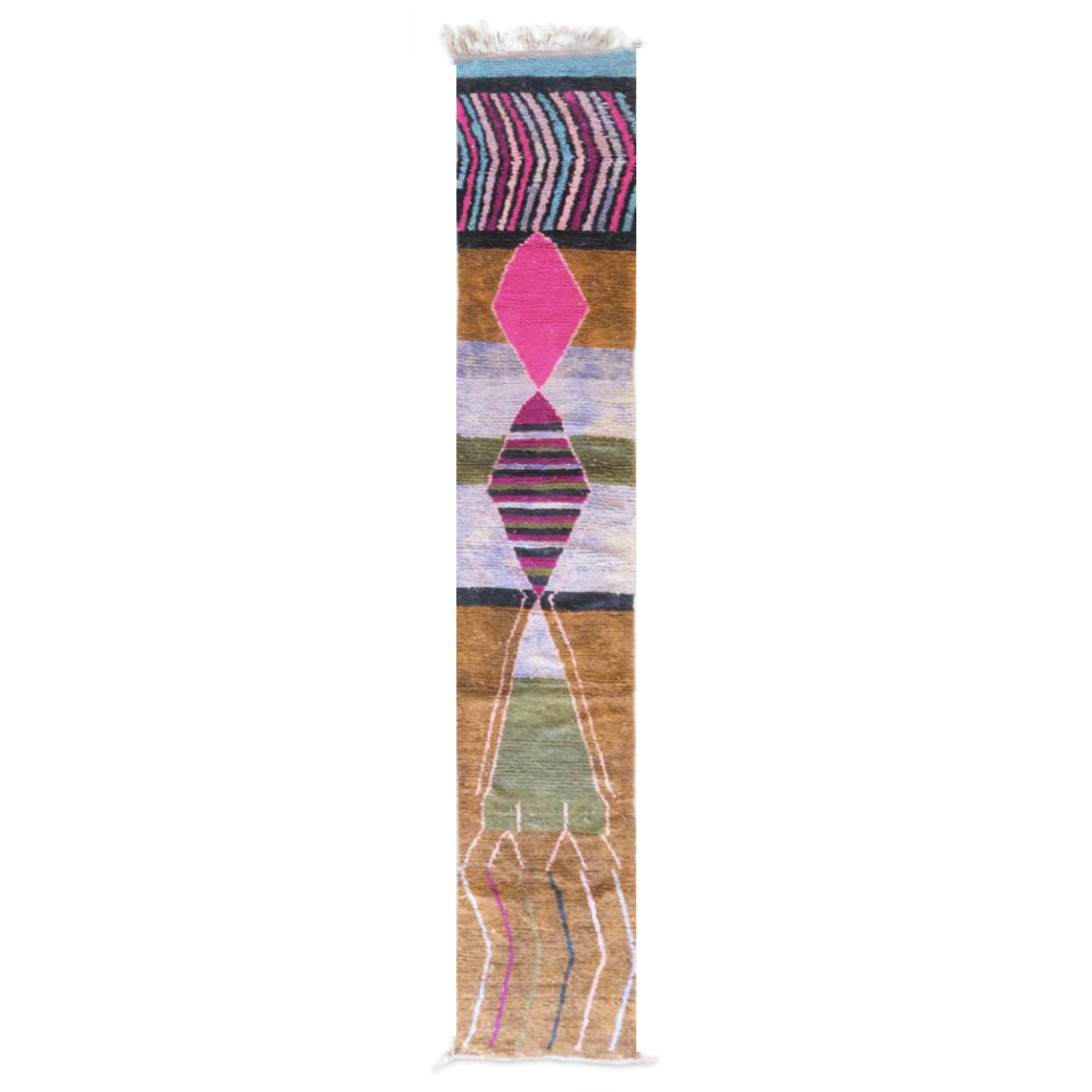 AFK Living Berberteppich Mehrfarbig 78x371 cm