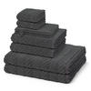 FROTTIERSET Sensual Skin Zopf 8-teilig - Dunkelgrau, Textil (50/100cm) - Ross