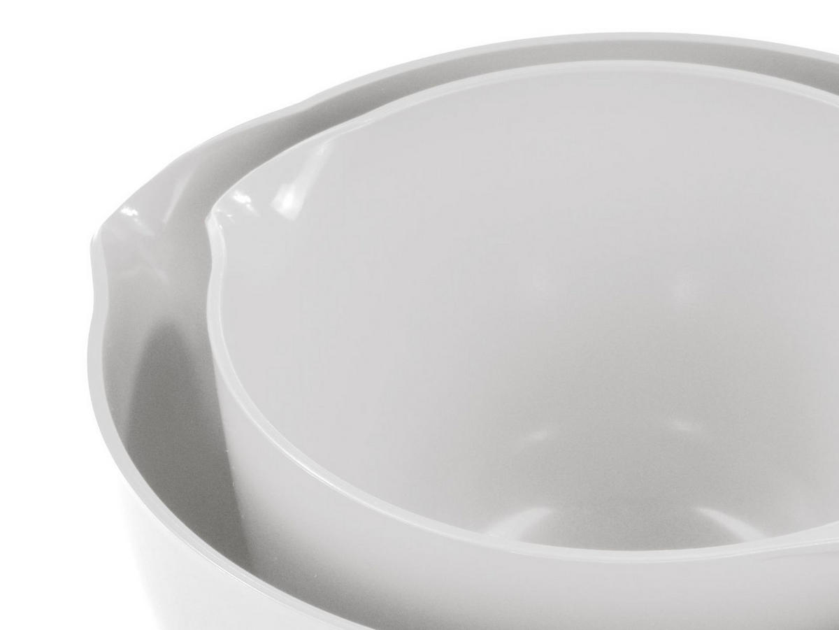 RÜHRSCHÜSSEL-SET Margrethe New weiß (2tlg) - Weiß, Kunststoff (21/15cm) - Rosti