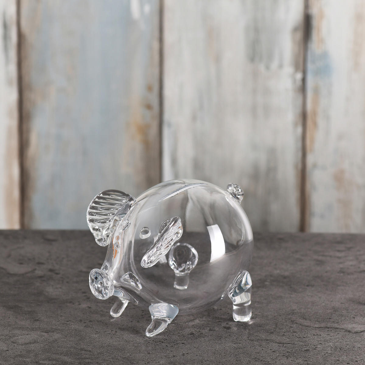 SPARSCHWEIN GROSSES FARBLOSES XXL, 1 STK., 25,5 CM, HANDGEFERTIGT - Transparent, Glas (16/19.7/25.5cm) - Krosno Glass