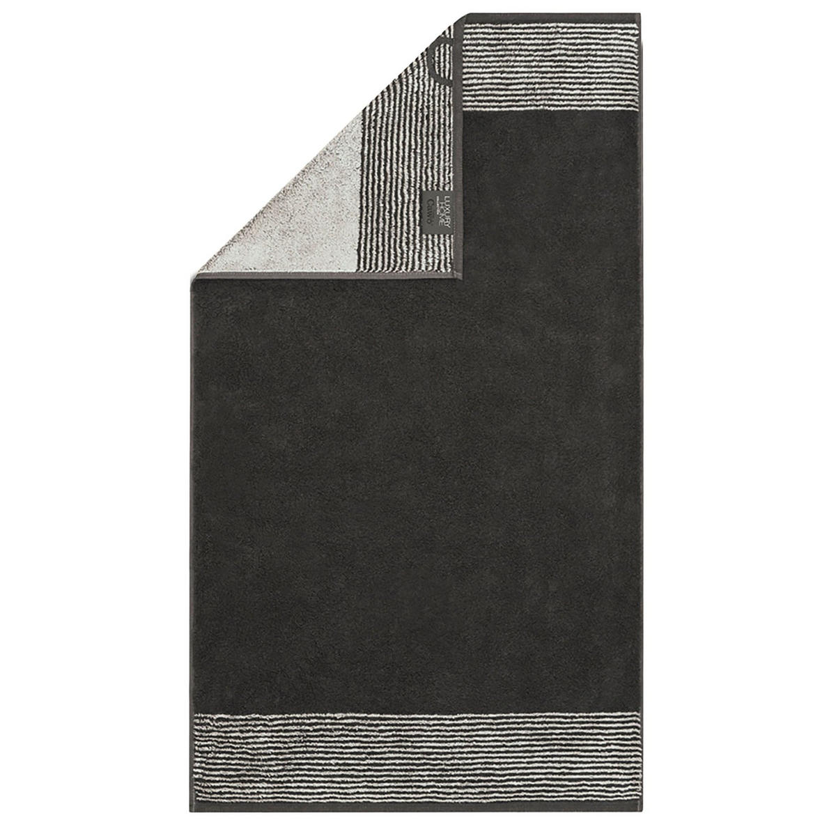 HANDTUCH Set - 10-teilig in Basalt, 100% Baumwolle - Dunkelgrau, Naturmaterialien (200/135cm) - Cawoe