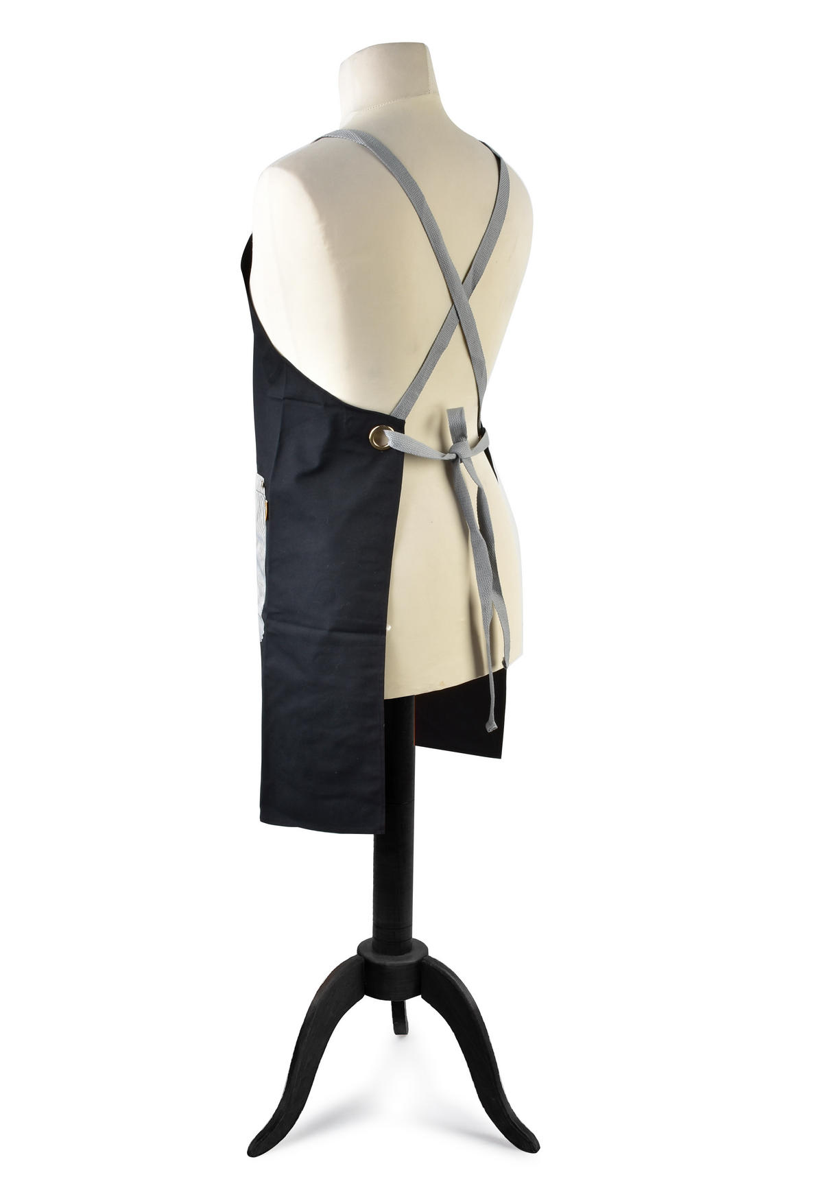SCHÜRZE Mathilde Schwarz 78/70 cm Textilien - Schwarz, Textil (70/78cm) - Mondex