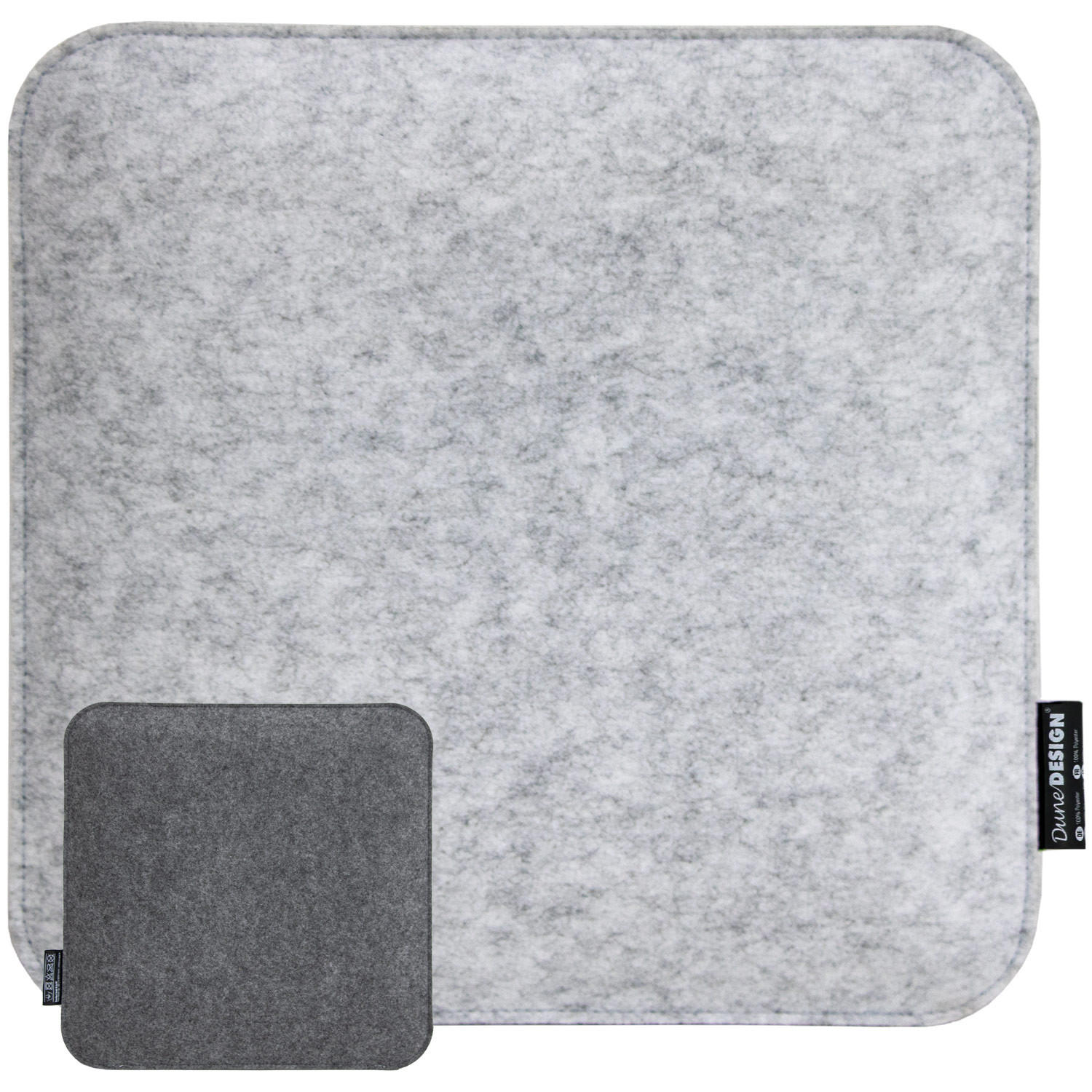 STUHLKISSEN 35 cm Filz, Grau - Grau, Kunststoff (35/35/3cm) - Dunedesign