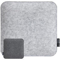 STUHLKISSEN 35 cm Filz, Grau - Grau, Kunststoff (35/35/3cm) - Dunedesign