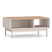 COUCHTISCH Dunea Cashmere / Eiche Cremona Torro 90 / 60 / 40cm - Creme/Braun, Holz/Holzwerkstoff (60/90/40cm) - Feldmann-Wohnen