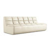 3-SITZER SOFA Kunstleder Beige - Beige/Creme, Leder/Kunststoff (210/75/93cm) - Makamii
